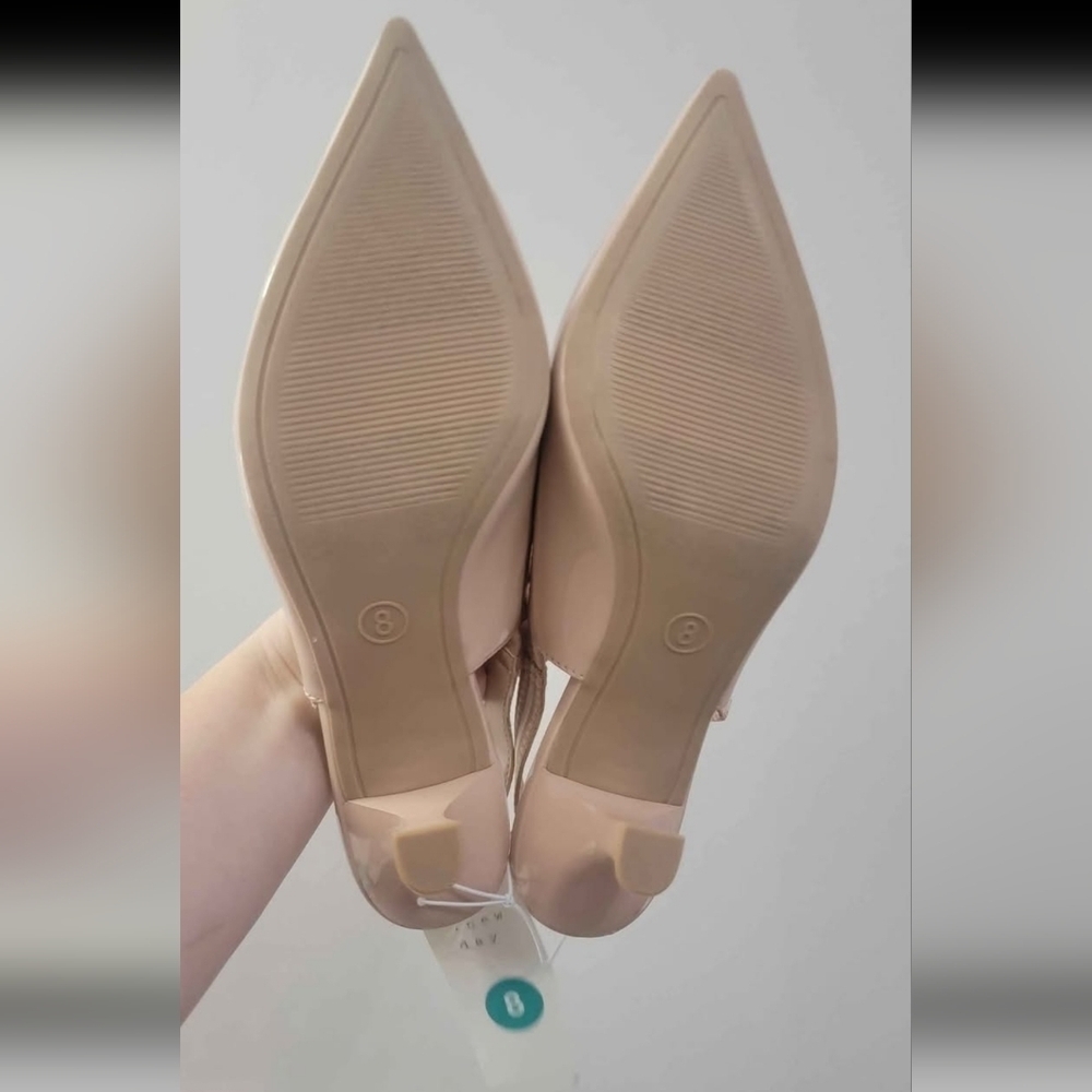 Women's slingback kitten heels Size 8 NWT - Picture 6 of 6